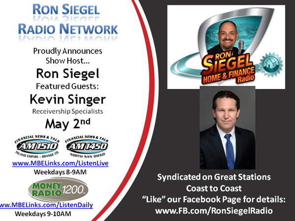 Kevin Singer on Ron Siegel Radio